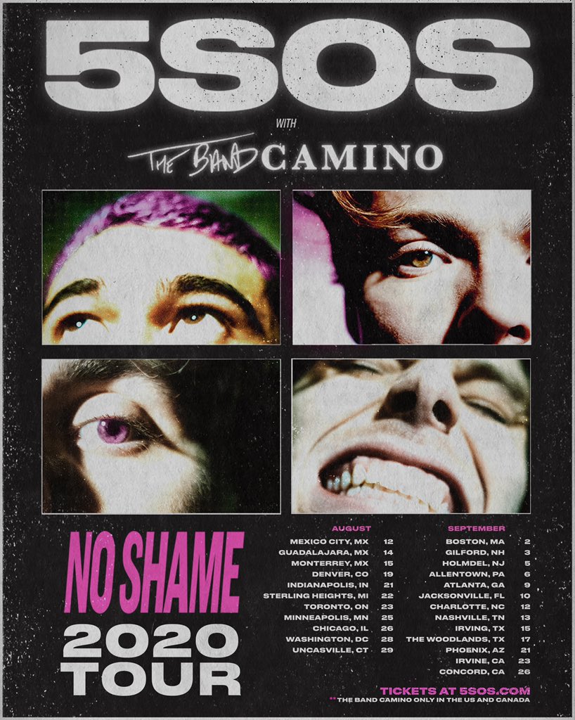 The Band Camino, Five Seconds of Summer Announce Tour Second Society
